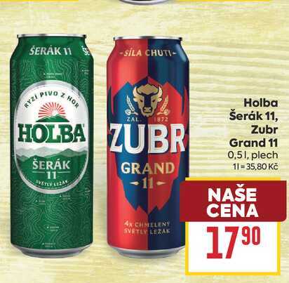Holba Šerák 11,Zubr Grand 11 0,51, plech