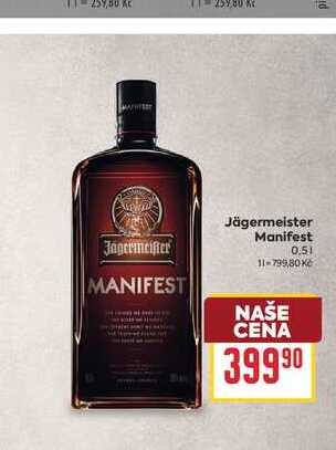 Jägermeister Manifest 0,5l