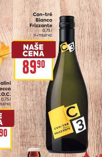 Con-tré Bianco Frizzante 0,75l
