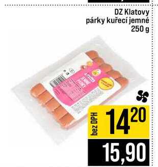 DZ Klatovy párky kuřecí jemné 250 g