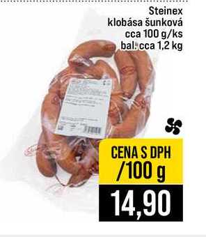 Steinex klobása šunková 100g
