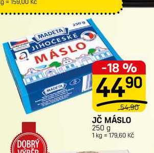 JČ MÁSLO 250 g v akci