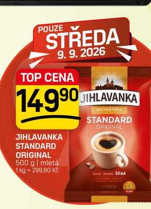 JIHLAVANKA STANDARD ORIGINAL 500 g | mletá