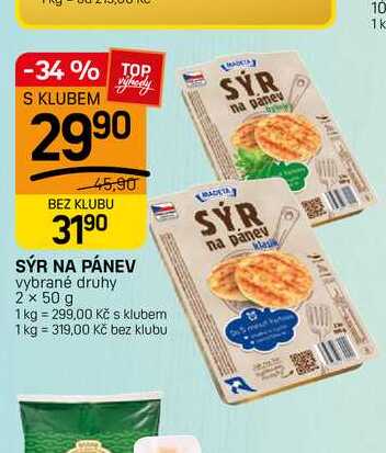 SÝR na pánev 2x50g