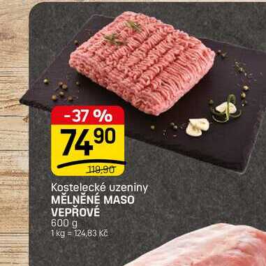 MĚLNĚNÉ MASO VEPŘOVÉ 600 g 