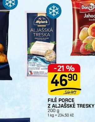 FILÉ PORCE Z ALJAŠSKÉ TRESKY 200 g