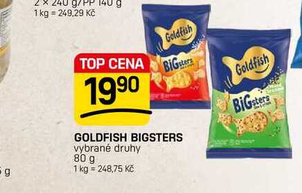 GOLDFISH BIGSTERS vybrané druhy 80 g