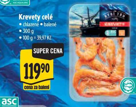 Krevety celé 300 g