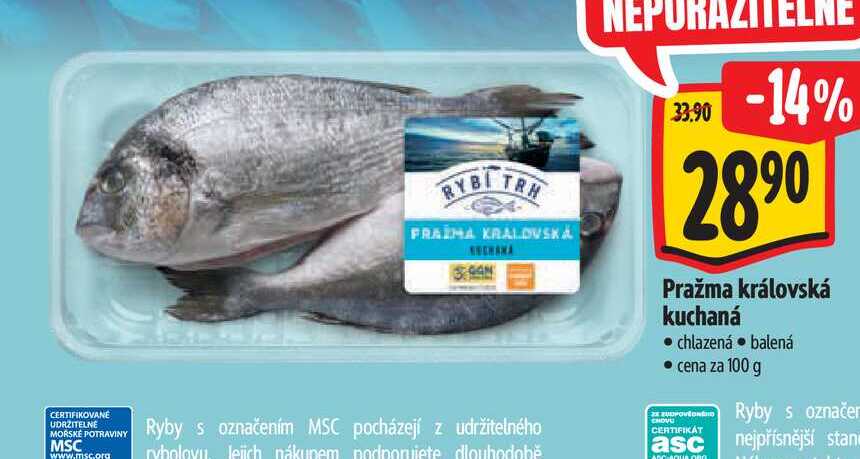 Pražma královská kuchaná 100 g
