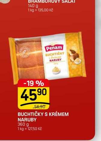 BUCHTIČKY S KRÉMEM NARUBY 360 g