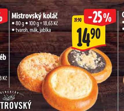 Mistrovský koláč 80 g