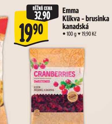 Emma Klikva - brusinka kanadská 100 g