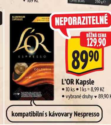 L'OR Kapsle 10 ks