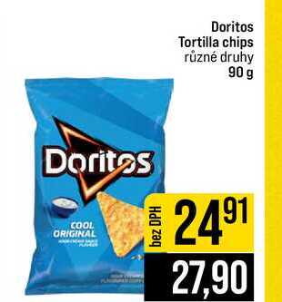 Doritos Tortilla chips různé druhy 90 g