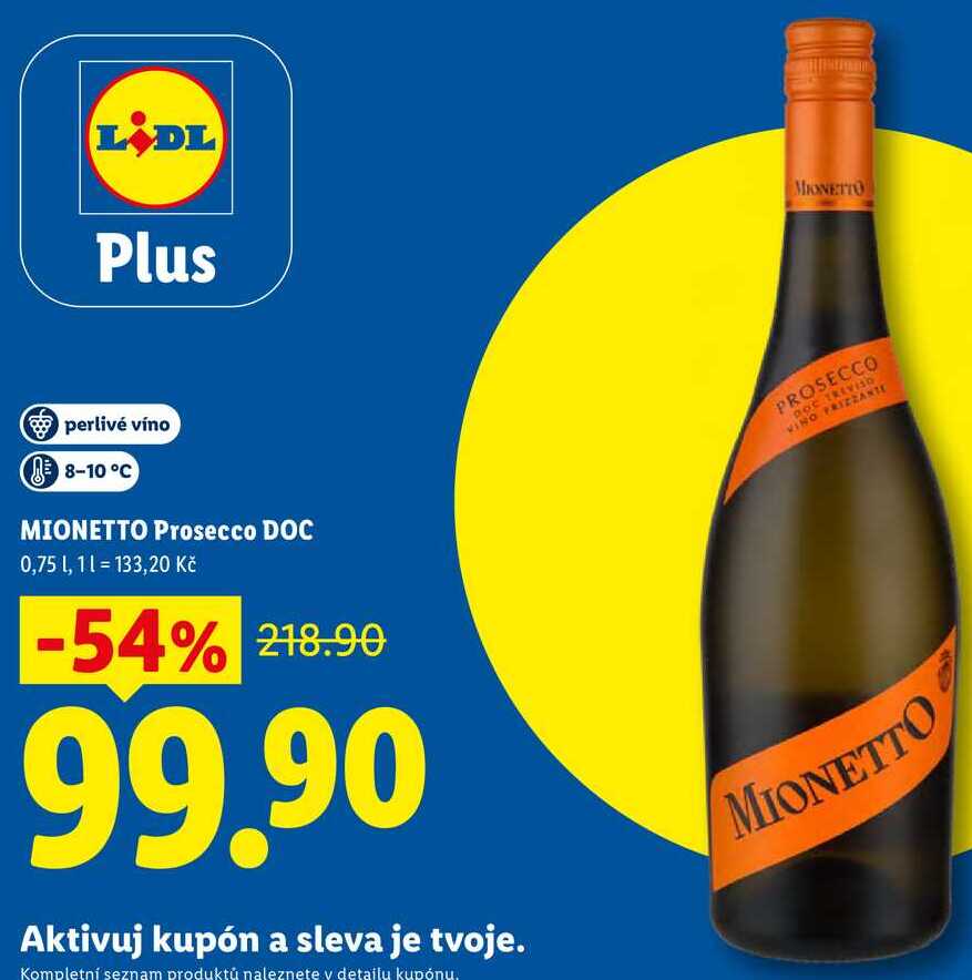 MIONETTO Prosecco DOC, 0,75 