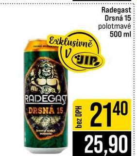 Radegast Drsná 15 polotmavé 500 ml