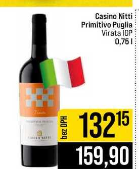 Casino Nitti Primitivo Puglia Virata IGP 0,75l