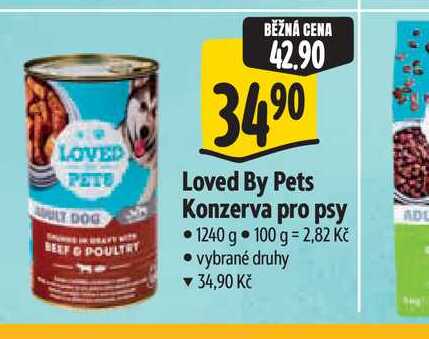 Loved By Pets Konzerva pro psy 1240 g