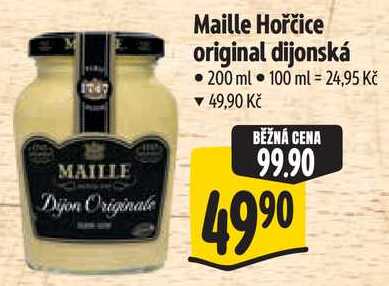 Maille Hořčice original dijonská, 200 ml 