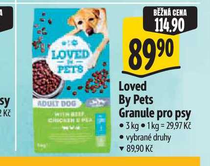 Loved By Pets Granule pro psy 3 kg
