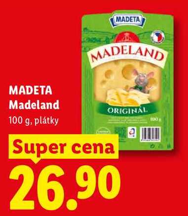 MADETA Madeland 100 g, plátky