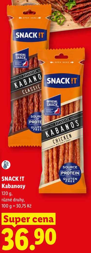 SNACK!T Kabanosy, 120 g