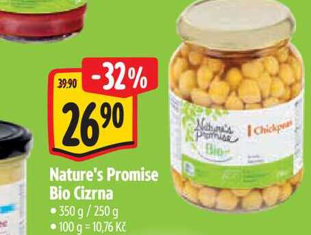 Nature's Promise Bio Cizrna 350 g/250 g
