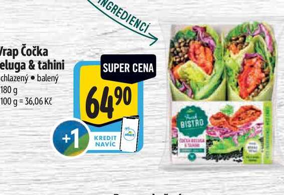  Wrap Čočka beluga & tahini  180 g