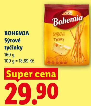 BOHEMIA Sýrové tyčinky, 160 g