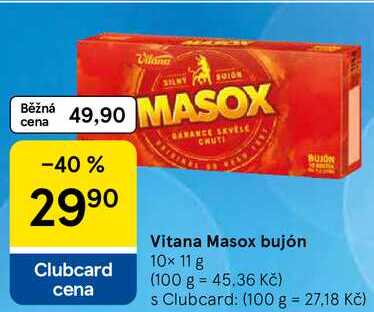 Vitana Masox bujón, 10x 11 g 