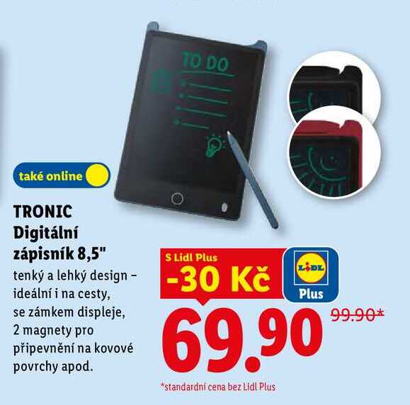 TRONIC Digitální zápisník 8,5"