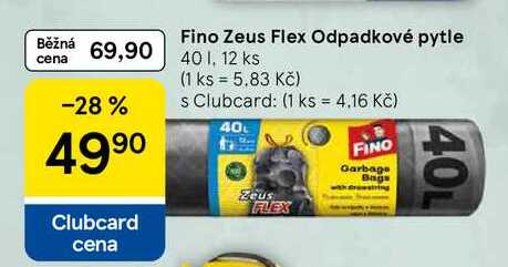 Fino Zeus Flex Odpadkové pytle, 40 l, 12 ks