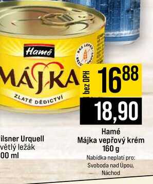 Hamé Májka vepřový krém 160 g