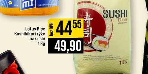 Lotus Rice Koshihikari rýže na sushi 1kg