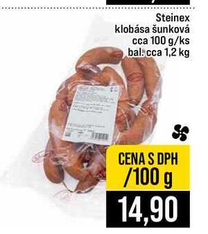 Steinex klobása šunková cca 100 g ks bal cca 1,2 kg