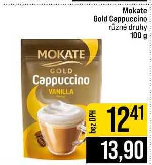 Mokate Gold Cappuccino různé druhy 100 g