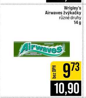 Wrigley's Airwaves žvýkačky různé druhy 14 g