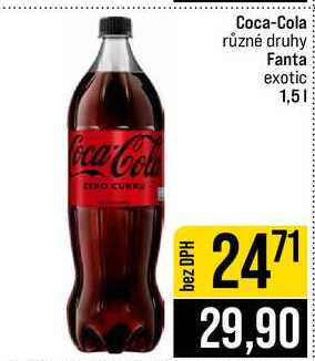 Coca-Cola různé druhy Fanta exotic 1,5l