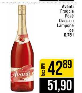 Avanti Fragola Rosé Classico Lampone Ice 0,75l