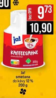 Ja! smetana do kávy 12% 200 g 
