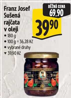 Franz Josef Sušená rajčata v oleji, 180 g 