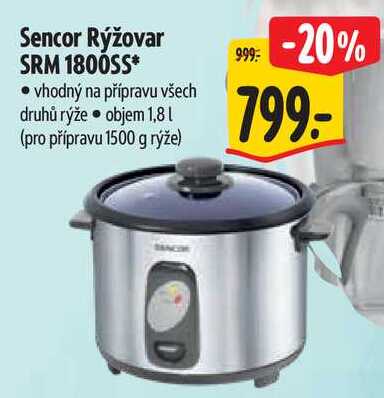Sencor Rýžovar SRM 1800SS
