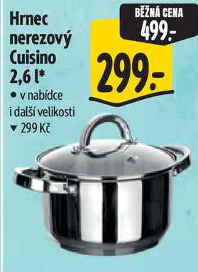 Hrnec nerezový Cuisino 2,6 l