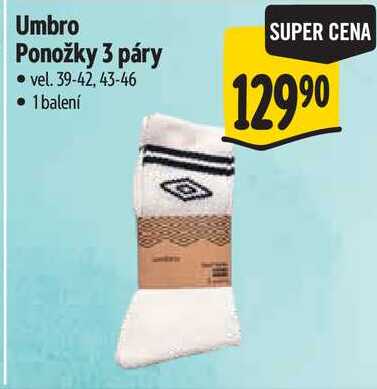 Umbro Ponožky 3 páry 