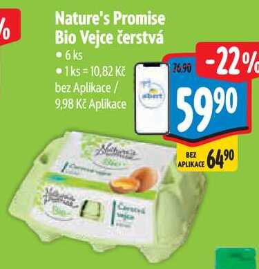 Nature's Promise Bio Vejce čerstvá, 6 ks