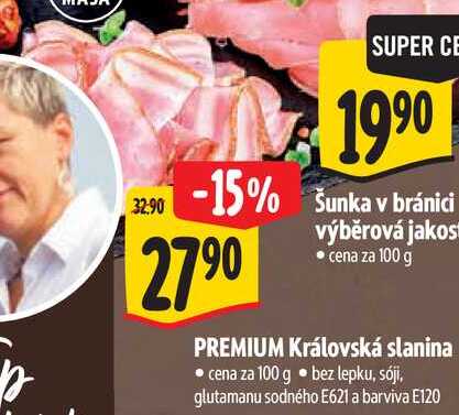 PREMIUM Královská slanina, cena za 100 g