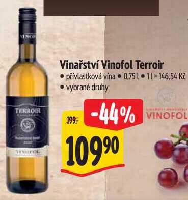 Vinařství Vinofol Terroir, 0,75 l