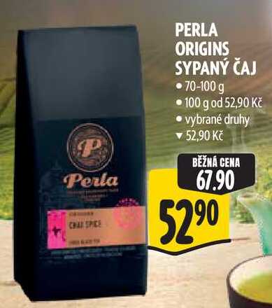 PERLA ORIGINS SYPANÝ ČAJ, 70-100 g