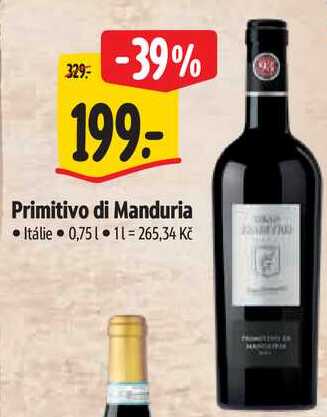 Primitivo di Manduria, 0,75 l