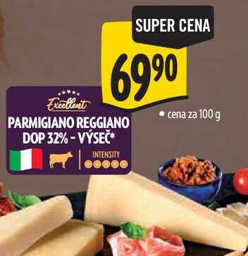 PARMIGIANO REGGIANO DOP 32% - VÝSEČ, cena za 100 g